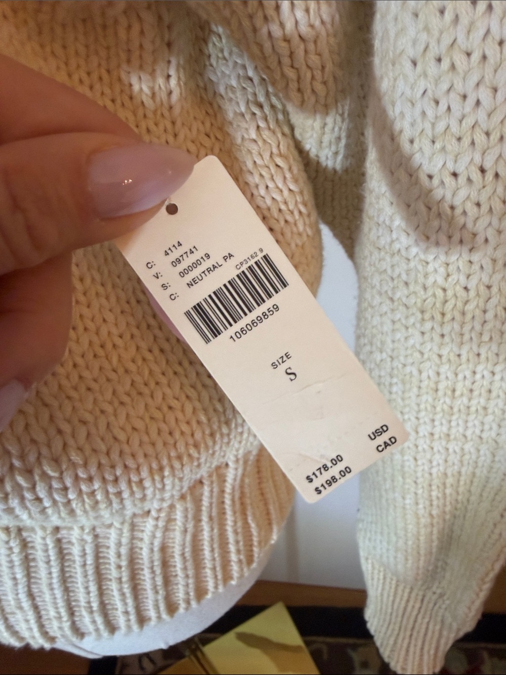 NWT Small Anthropologie Maeve Lighthouse Collared V-Neck Cardigan Sweater - Picture 6 of 11